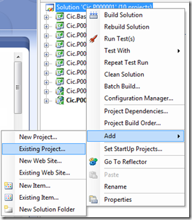 Adding exisitng project